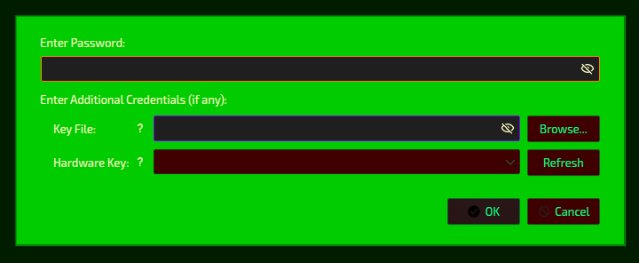 Inherited background color for "Unlock Database" dialog can have very ...