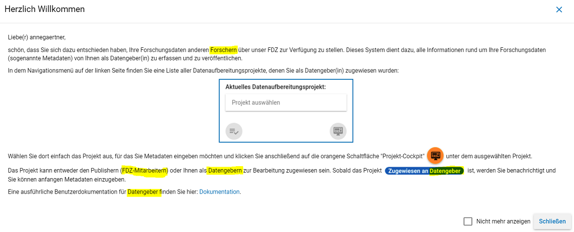 begrüßung