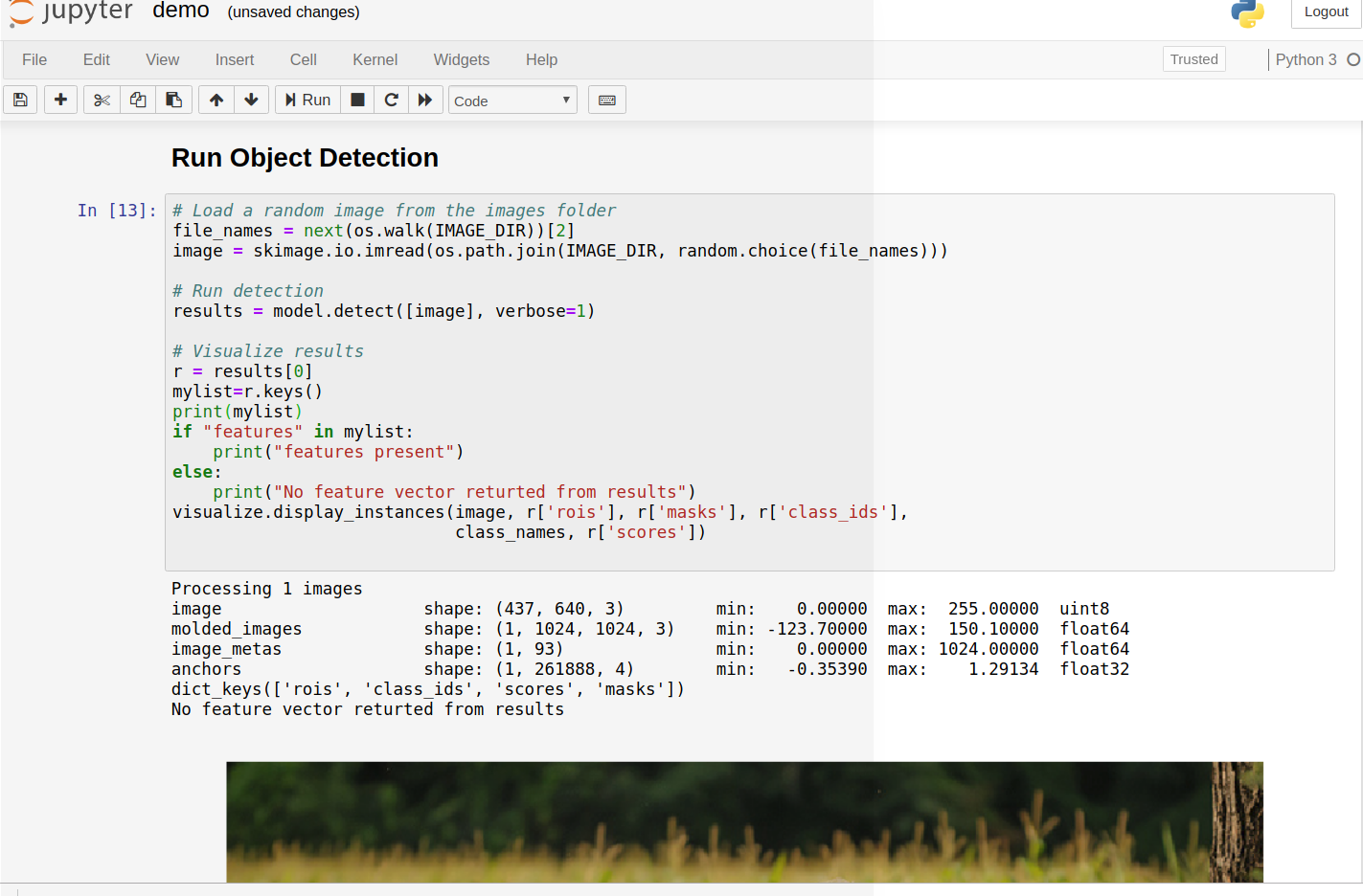 Get feature vector of masked region · Issue #1456 · matterport/Mask ...
