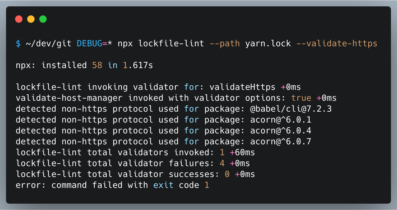 lockfile-lint