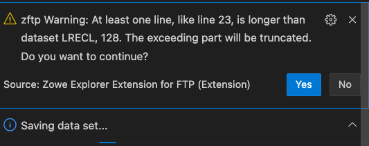 Members aren't saved, message 
