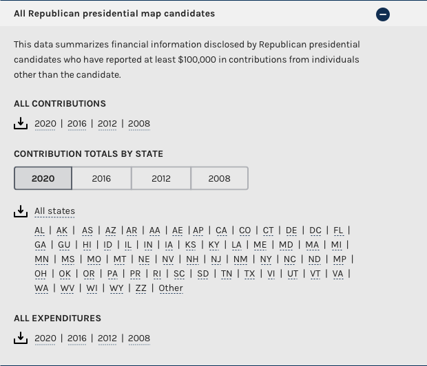 Presidential map accordion 3
