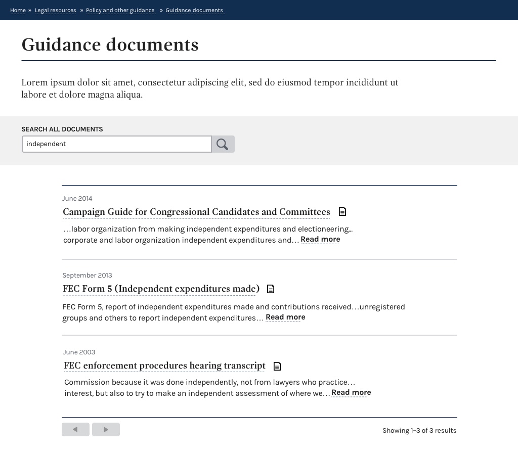 Document feed + filter_blue