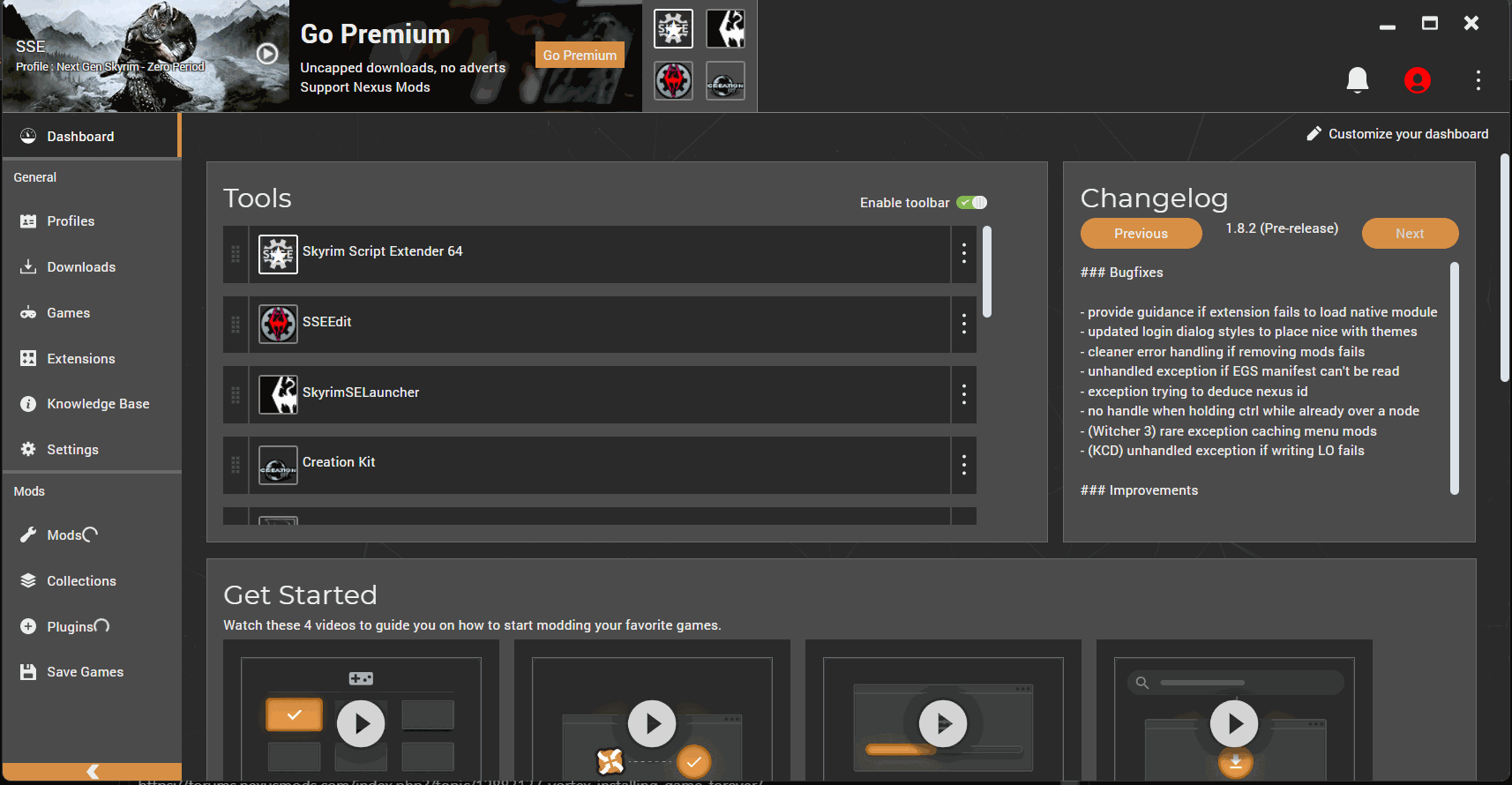 Application stalls when trying to add a game extension · Issue 14324