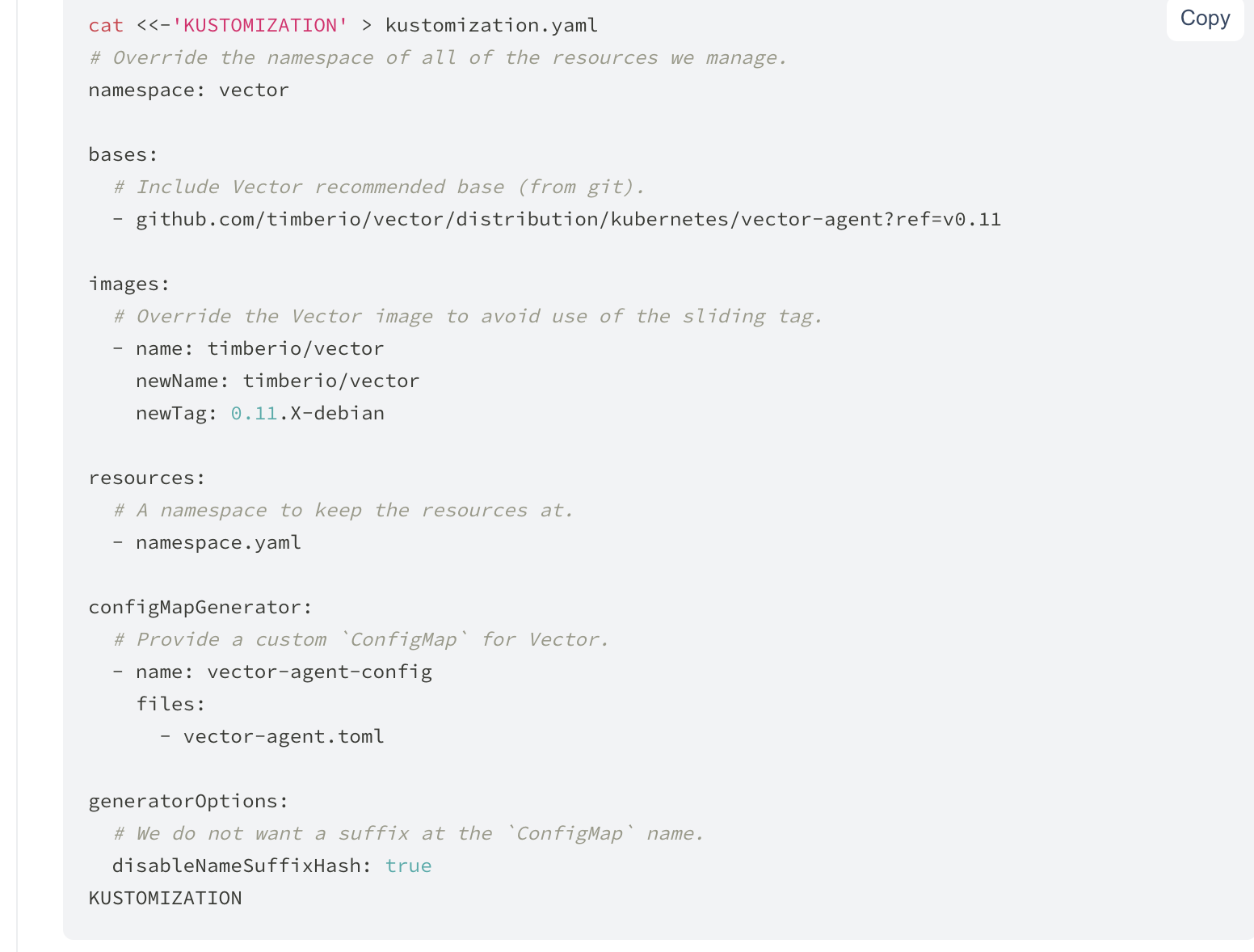 kubectl instructions still refer to 0.11.1 · Issue #6804 · vectordotdev ...