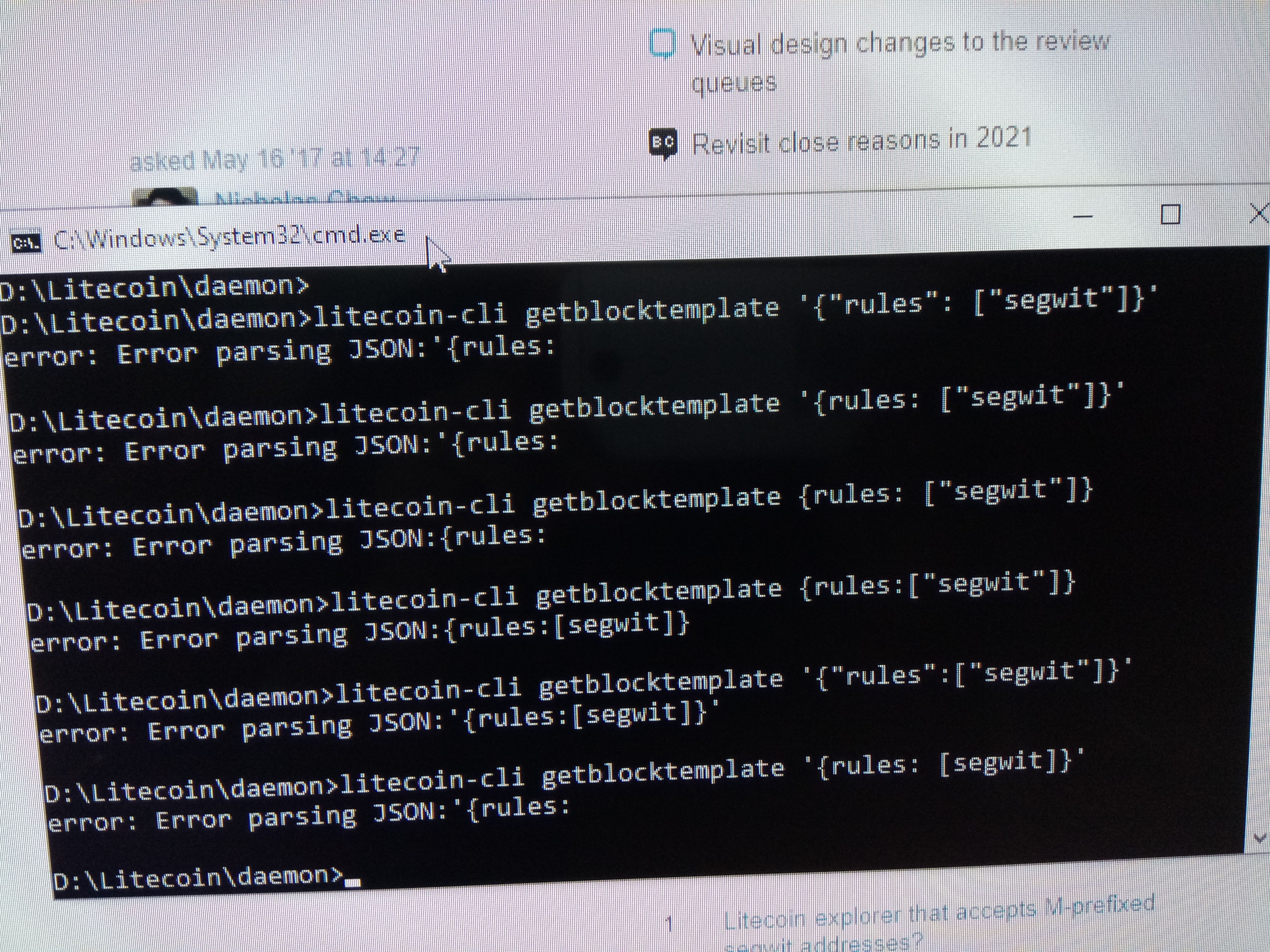 Getblocktemplate segwit rules · Issue #699 · litecoin-project/litecoin