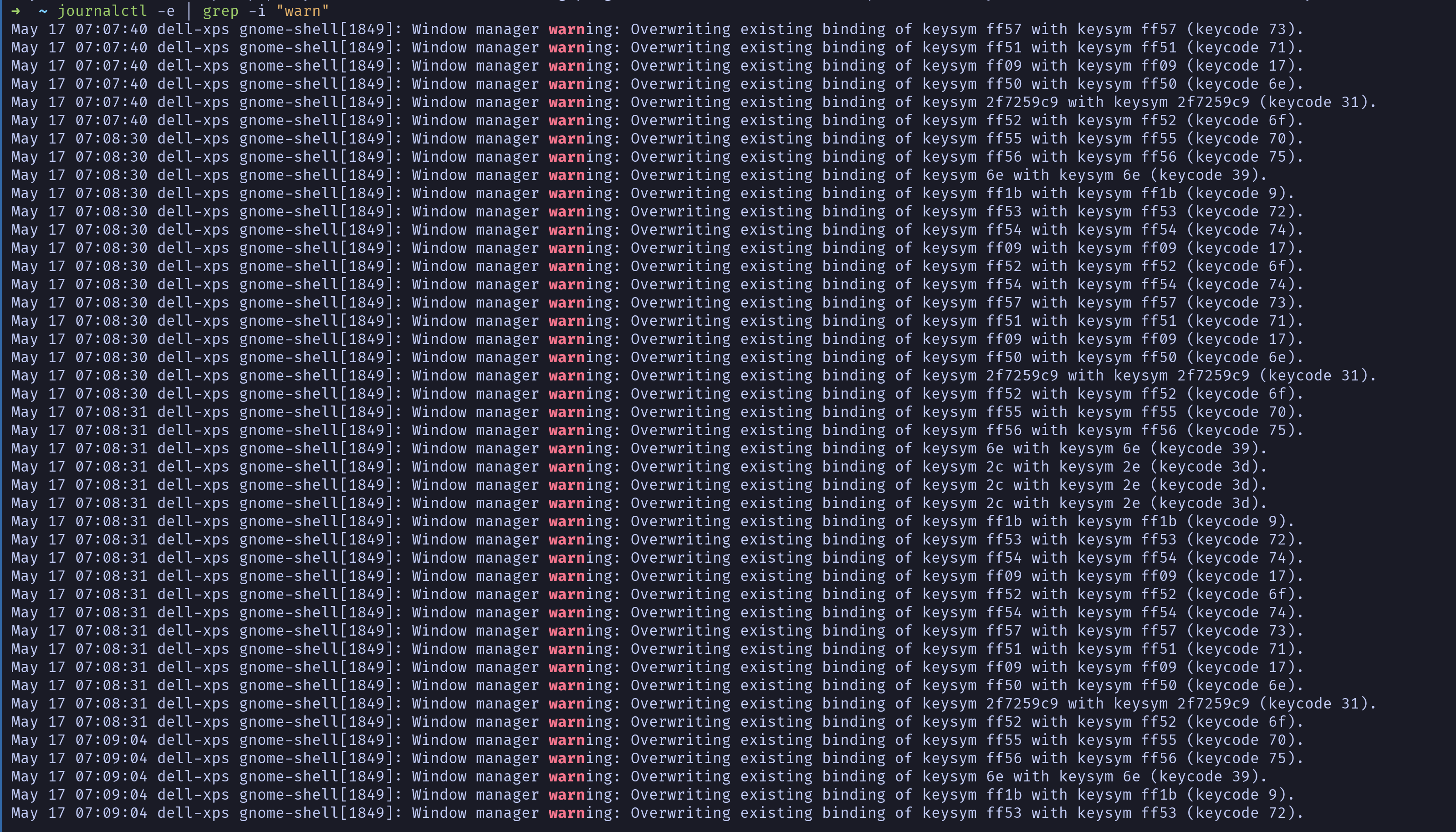 GNOME 44 `Super + Shift + Above_Tab` works in the forward direction