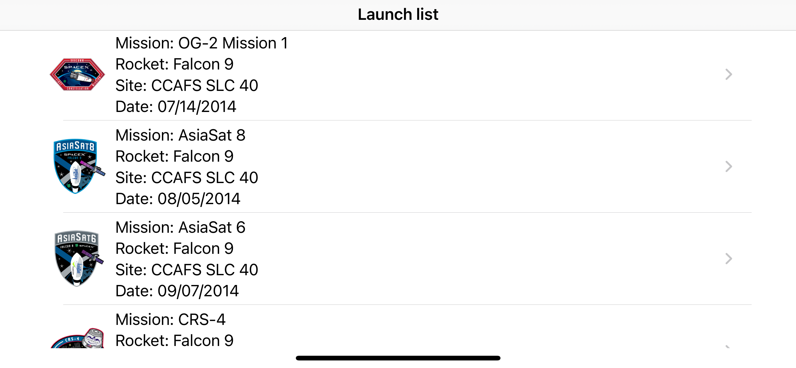 GitHub - gayu87/SpaceX: An application that queries the SpaceX Data API ...