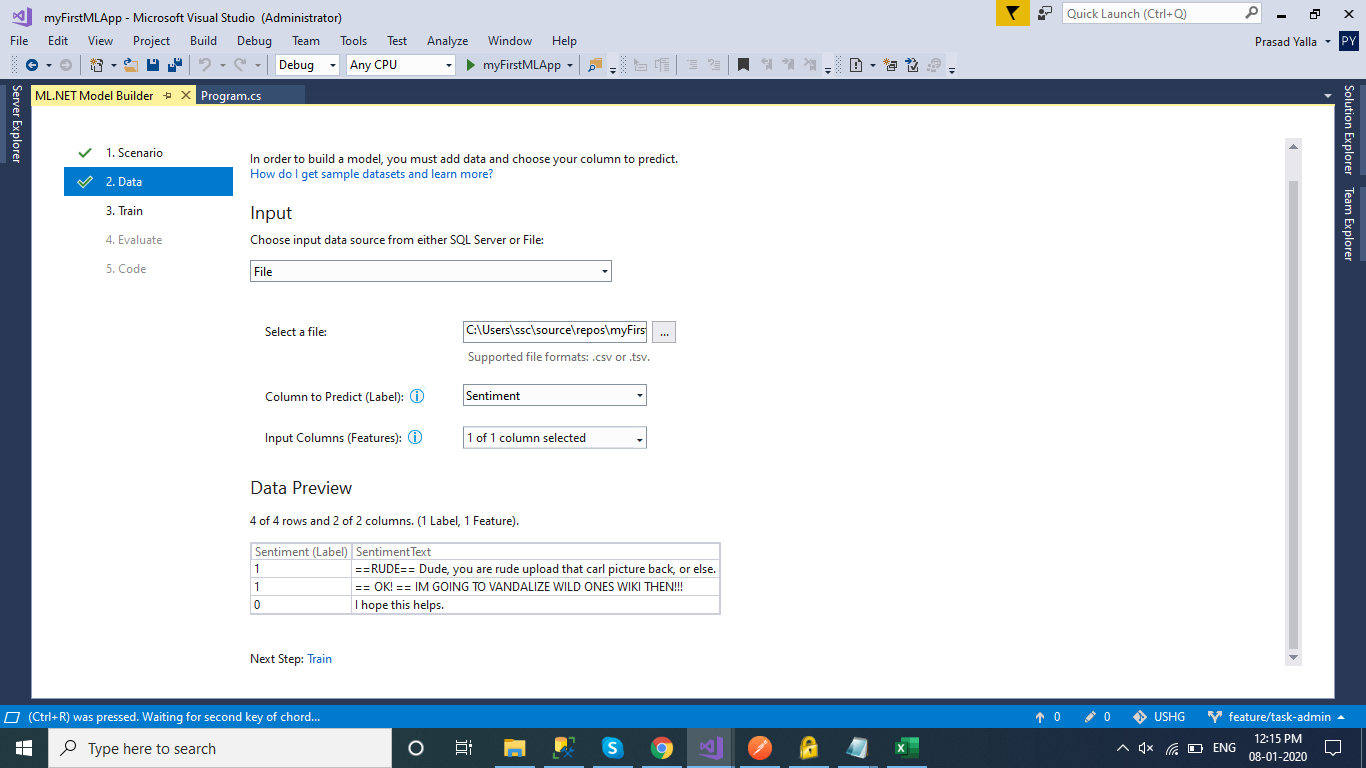 Error in Train Step · Issue #423 · dotnet/machinelearning-modelbuilder ...