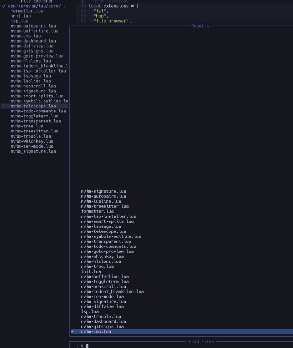 the doc does not find how to configure the find file, the configuration