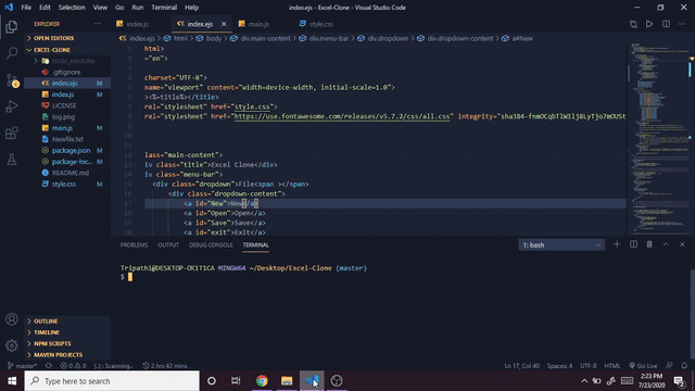 GitHub - geekcodershivam/Excel-Clone: Built an excel clone with electon ...