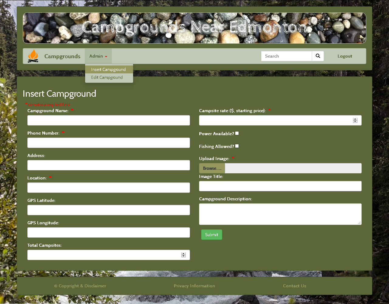 GitHub jstewart4/PHPMySQLProjectCampgroundsNearEdmonton This is