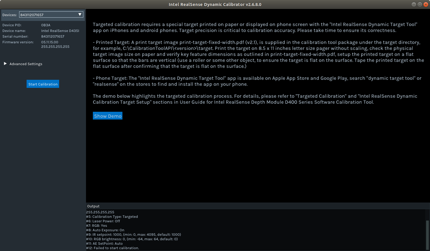 Dynamic calibration not working · Issue 3990 · IntelRealSense