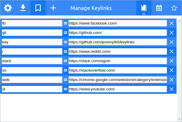 GitHub - jeremyfell/keylinks
