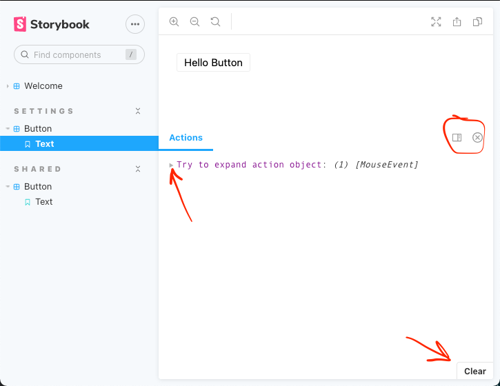 Actions panel not clickable · Issue #14178 · storybookjs/storybook · GitHub