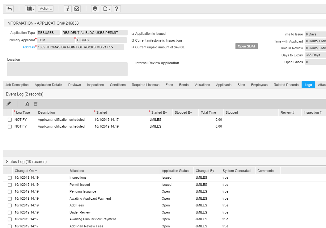 reinspection fee notification · Issue 1898 · kcigeospatial/Fred_Co