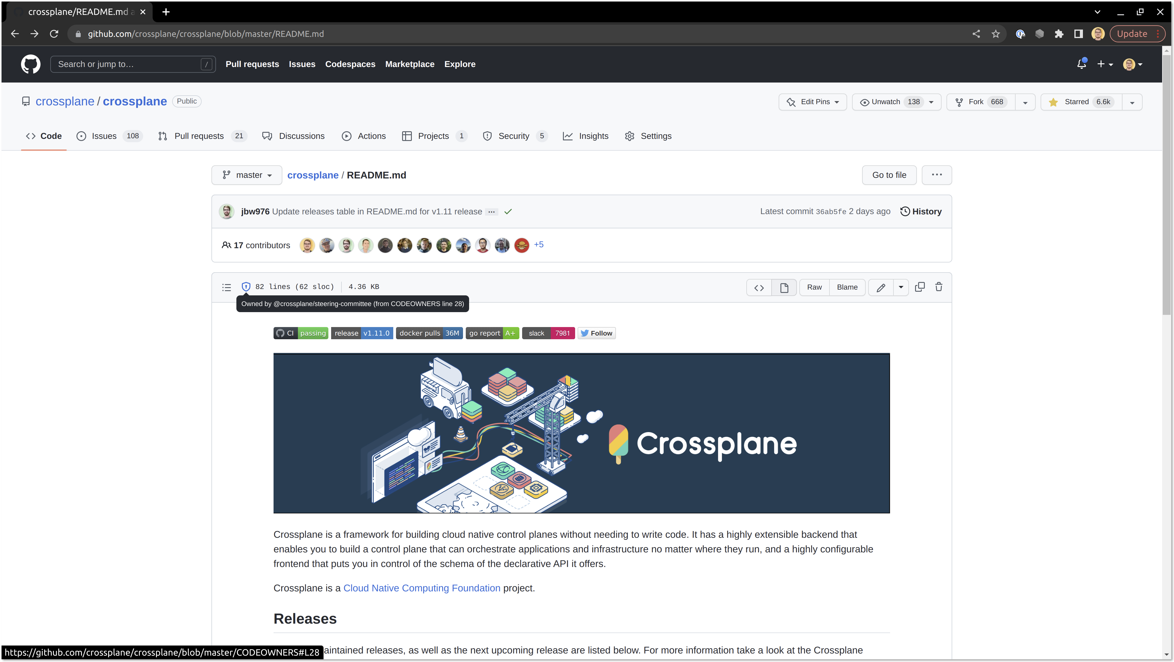 CODEOWNERS is not enforced correctly · Issue #3724 · crossplane ...