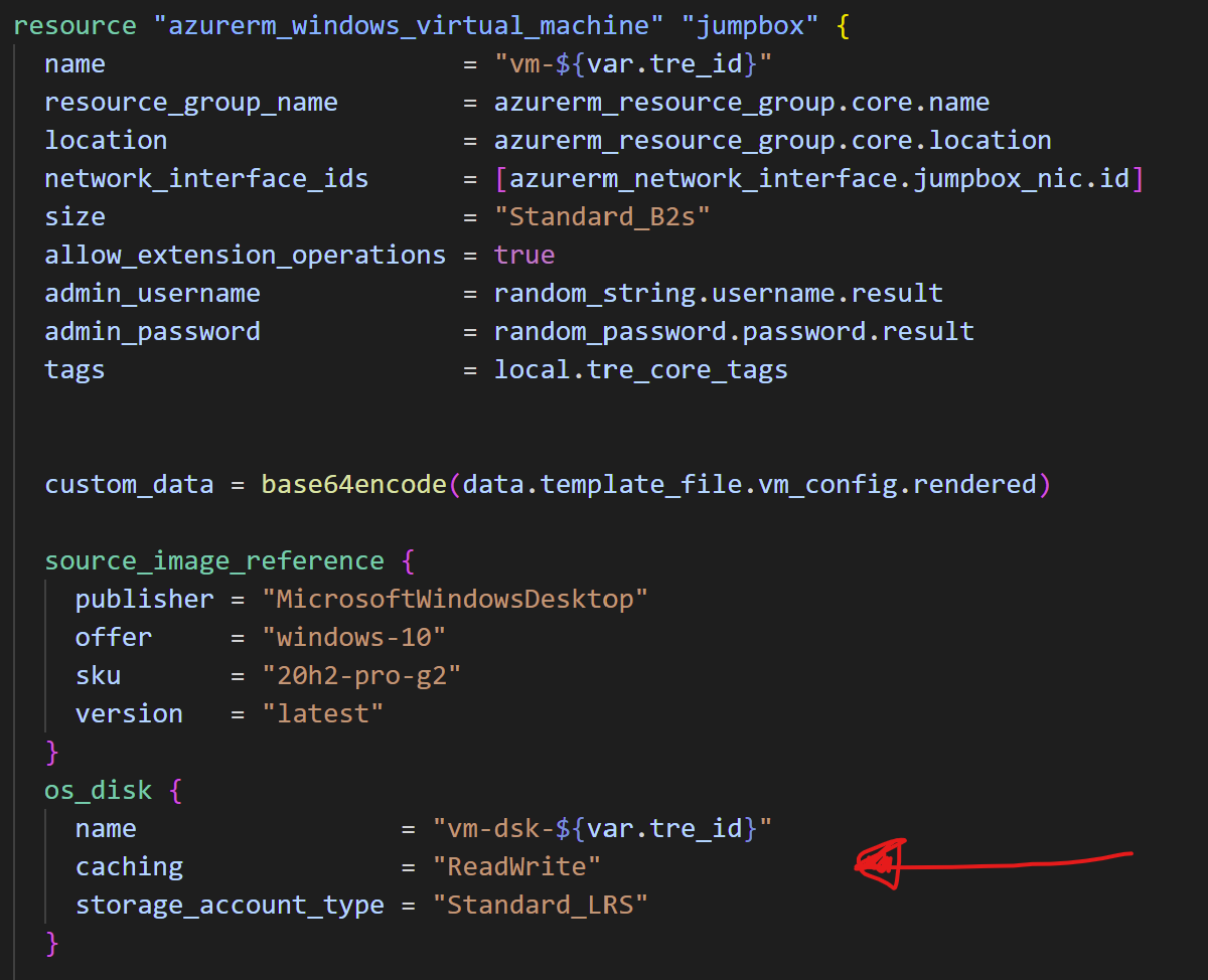 Jumpbox VM OS disk is not tagged as core service · Issue 1915 · microsoft/AzureTRE · GitHub