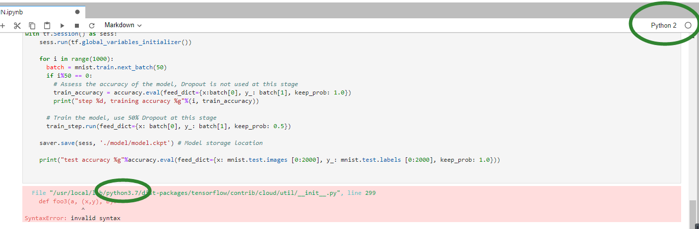 When i run code by python2 but it read python3 library files erro. What ...