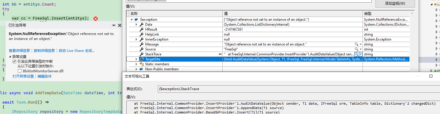 批量Insert 异常 · Issue #639 · dotnetcore/FreeSql · GitHub