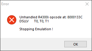 Unhandled opcode DSLLV · Issue #1933 · project64/project64 · GitHub