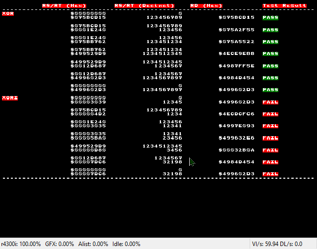 RSP test CPU XOR fails a few tests · Issue #1987 · project64/project64 ...