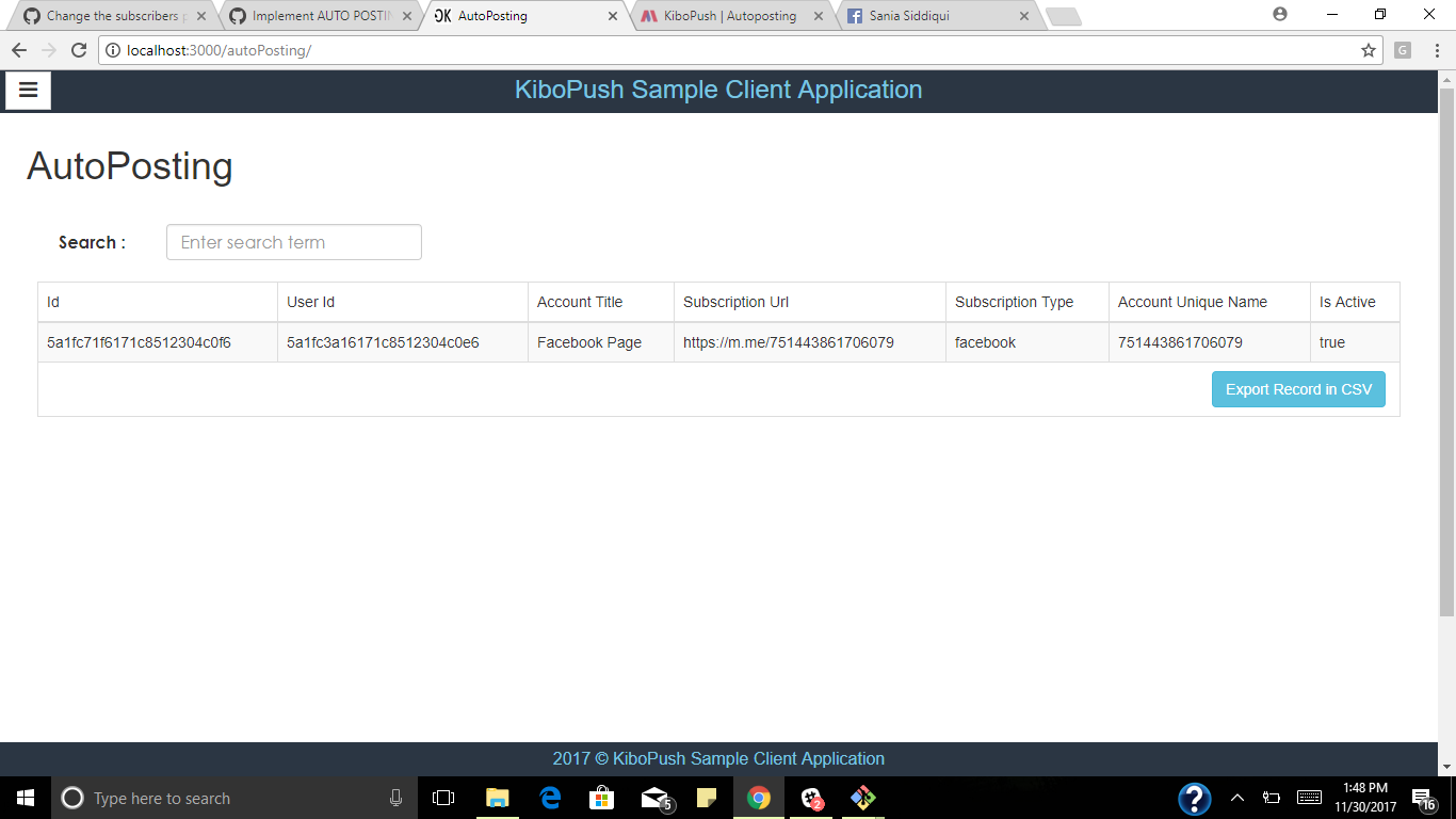 Implement AUTO POSTING GET API client to fetch and display data in ...