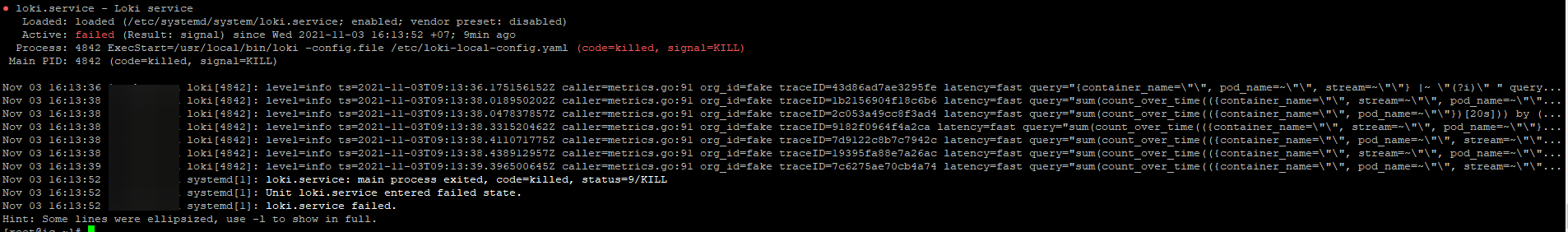Loki suddenly crashed without reporting an error · Issue #4621 ...