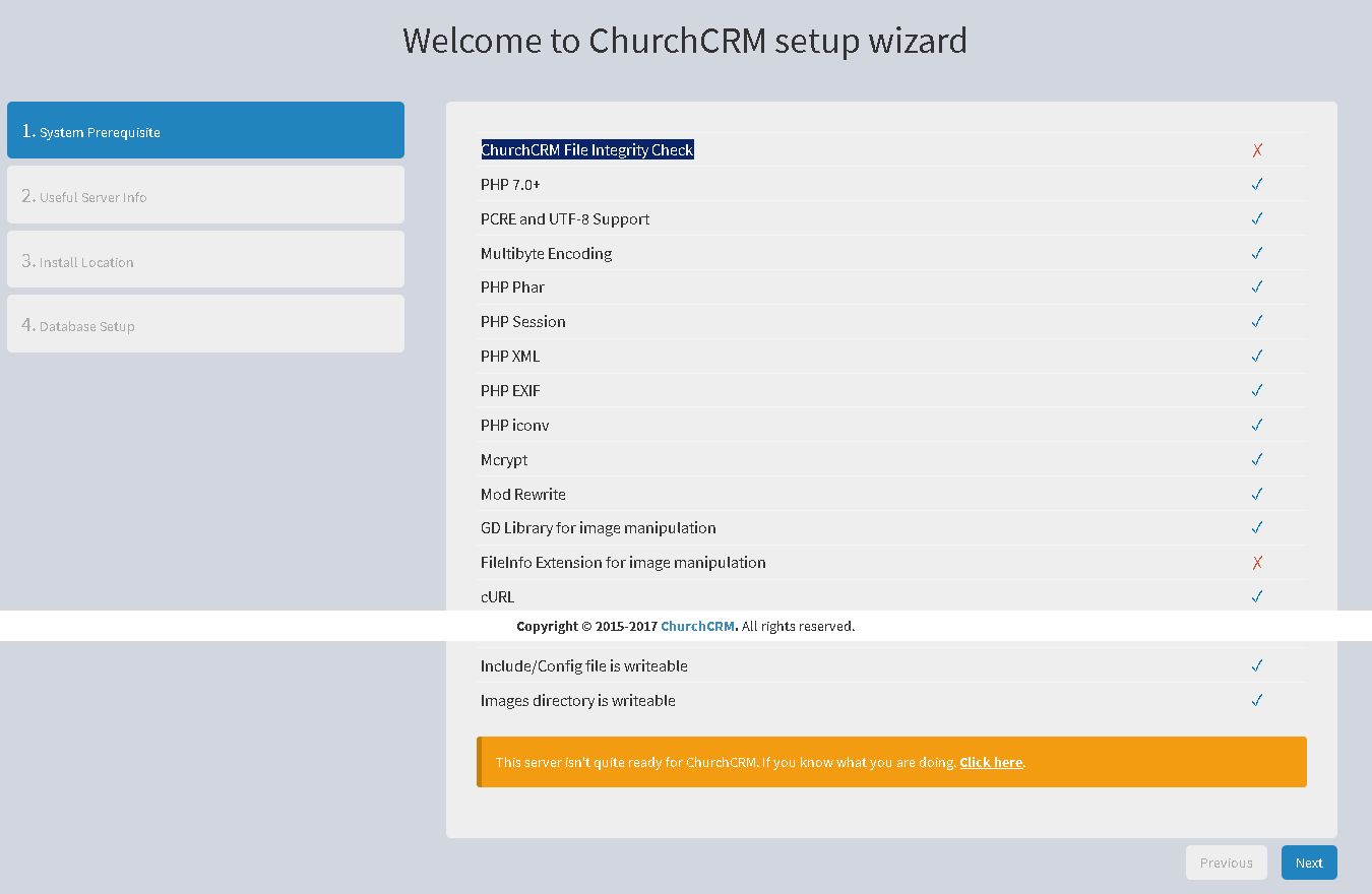 churchcrmsetup