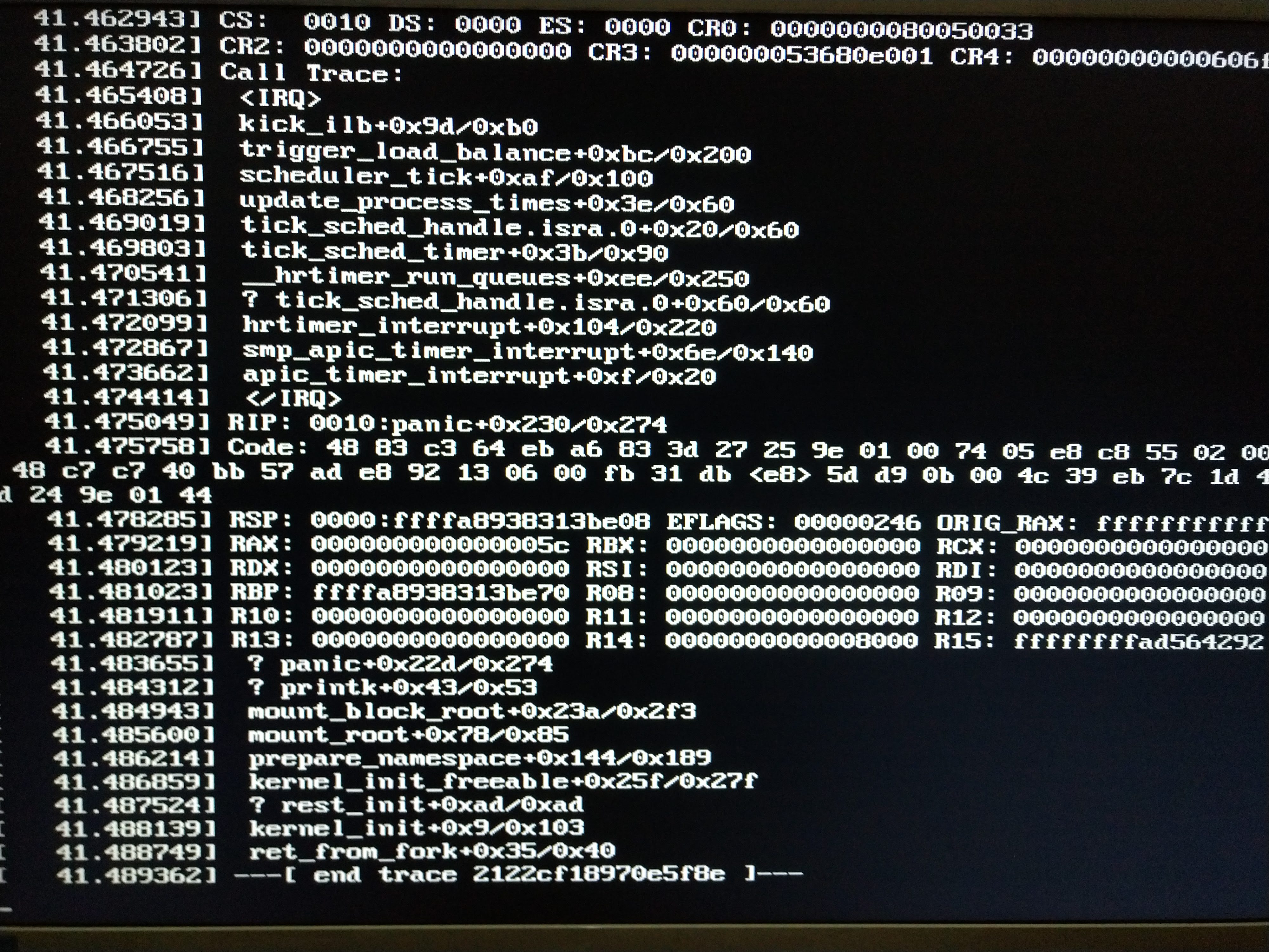 Dual SATA new Clear Linux install boot error: EFI failed to open file ...