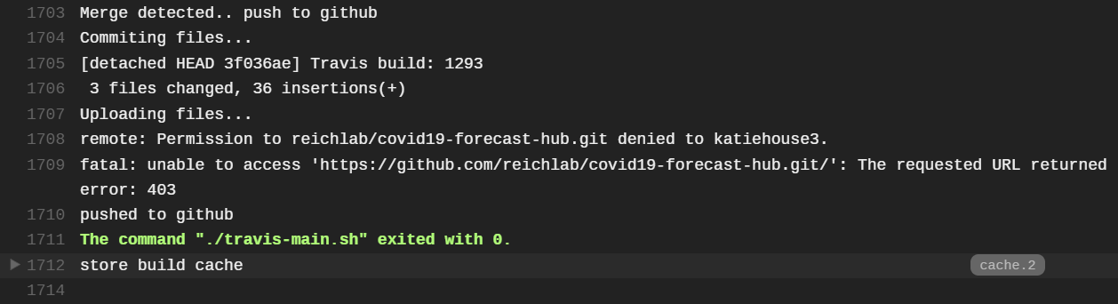 Update Travis credentials for pushing to GitHub · Issue #462 · reichlab ...