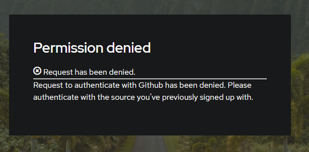 Github login not working with email matching | Refusing to use none ...