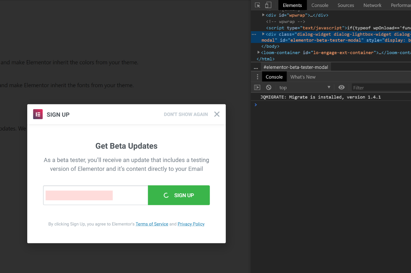 elementor_beta_sign_up