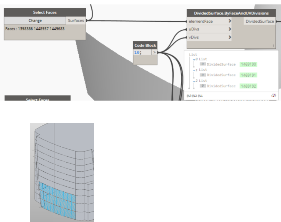 (DividedSurface.ByFaceAndUVDivisions) Node Not working on a Second Run ...
