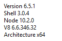 Version info
