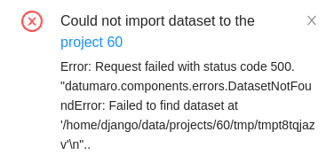 Unable import dataset / create project from backup · Issue #5843 · cvat ...