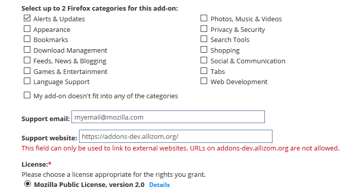 Add-on homepage + support URLS should not link to AMO · Issue #5846 ...