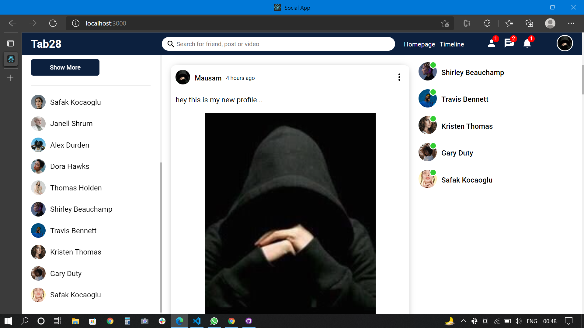 GitHub - theintezar/Social-Media: This is the social media where user ...