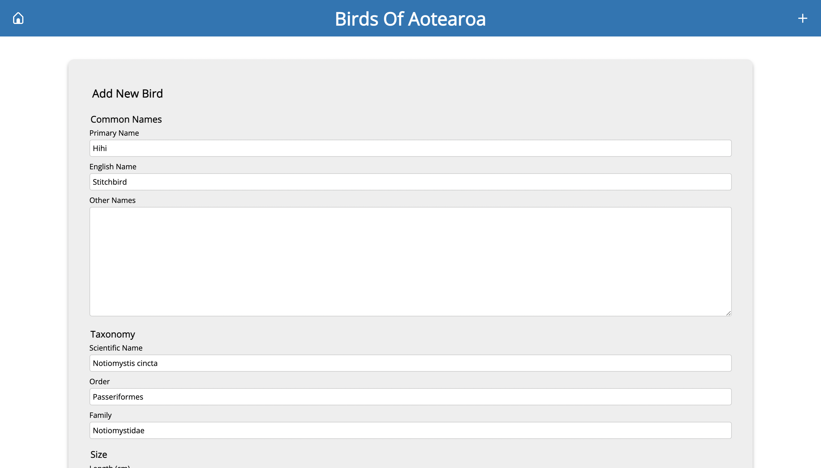 GitHub - hongyuhuang/Birds-of-Aotearoa-Full-Stack: Multi-page web ...
