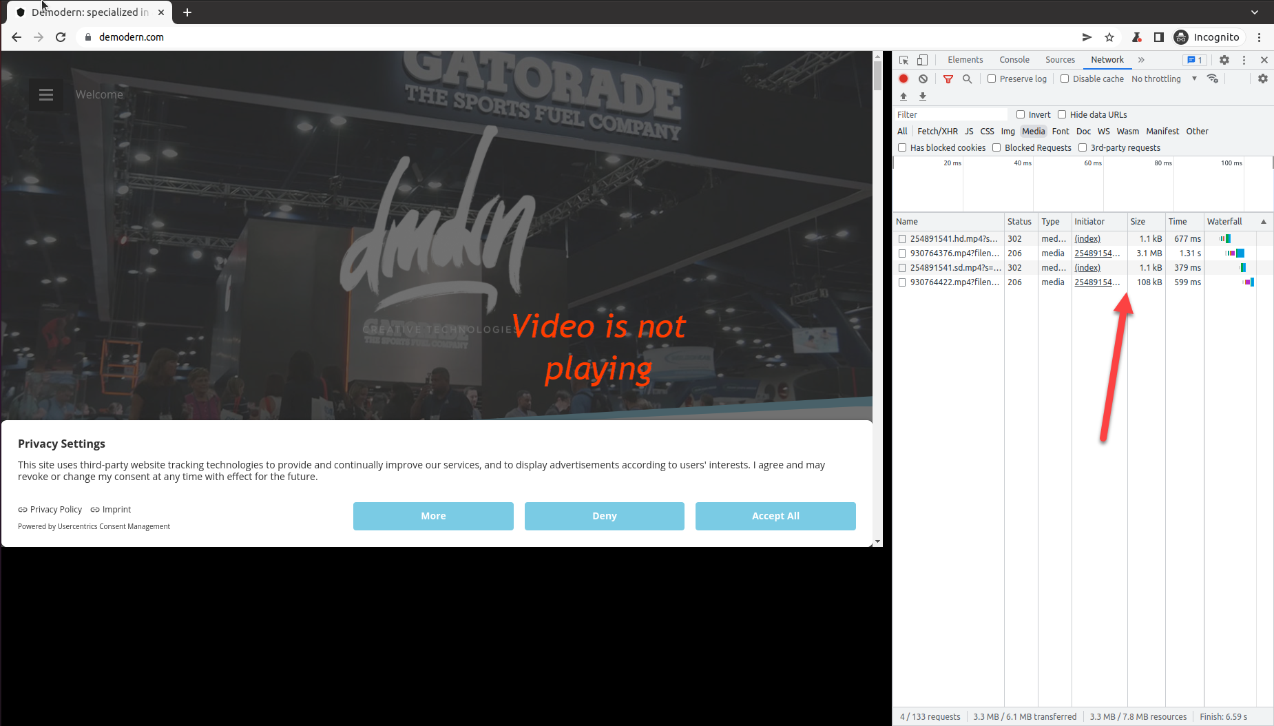 [BUG] Video is not shown/played on the page · Issue #11694 · microsoft ...