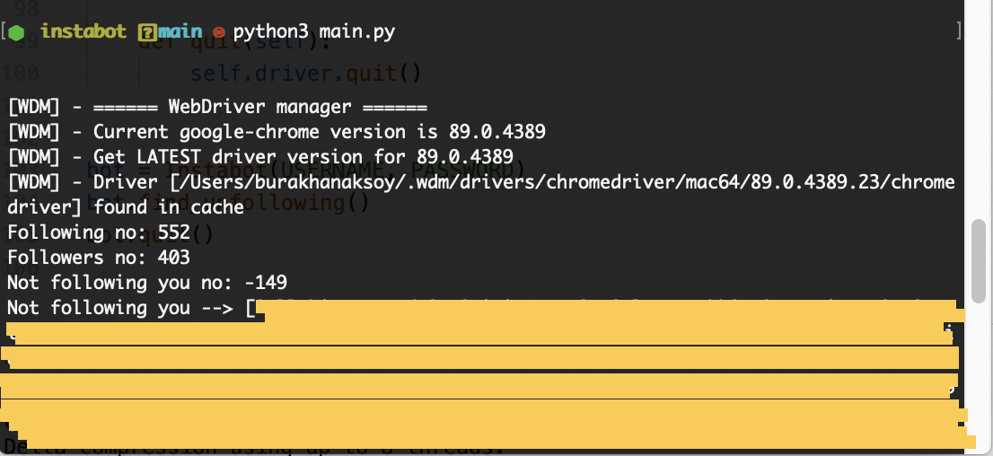 GitHub - burakhanaksoy/InstaBotPython: An Instagram bot to show who's ...