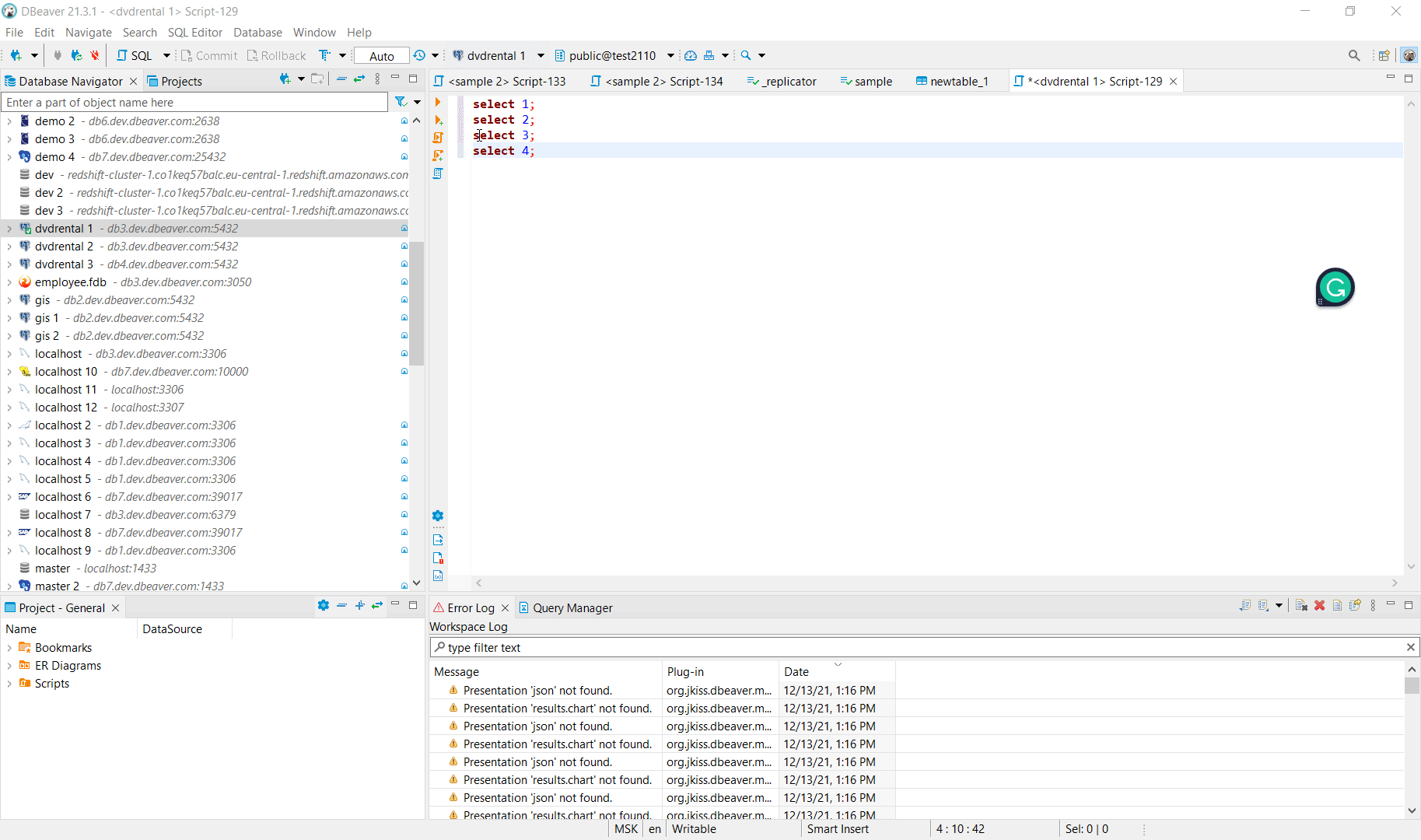 Refresh selected tab of a result set · Issue 14132 · dbeaver/dbeaver