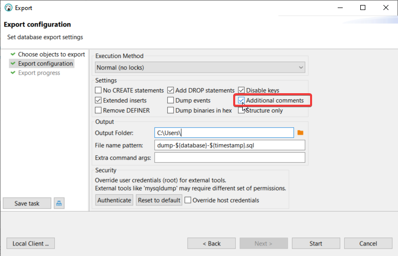 There is a problem that the comment column cannot be backed up. · Issue ...