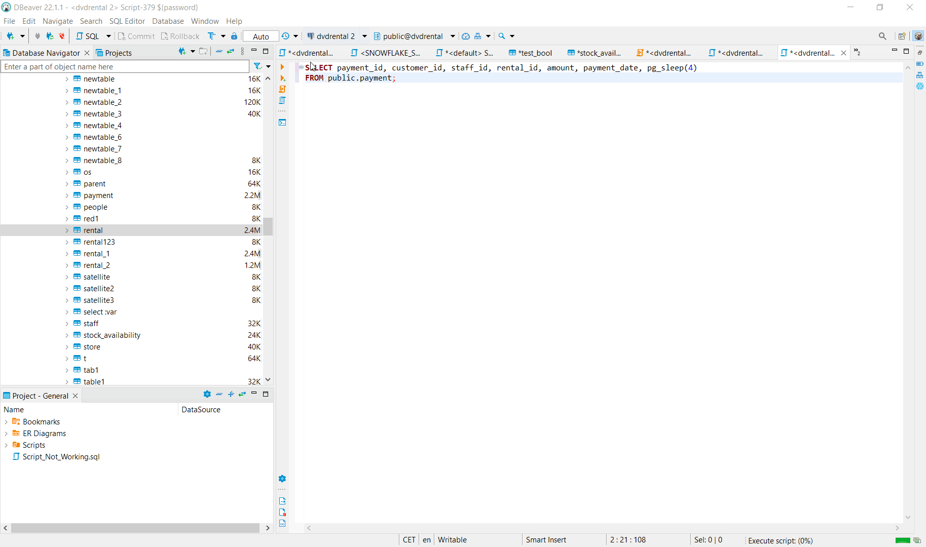 New Results tab getting opened when same query executed repetitively (only if the previous query