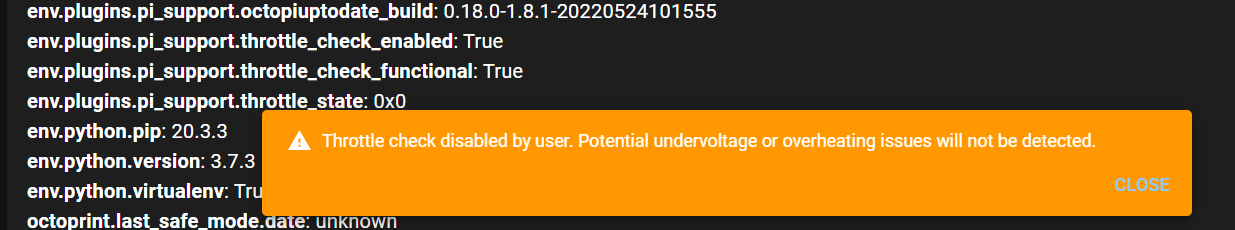 [Bug] Throttle disable check throwing out false positives · Issue #6 ...