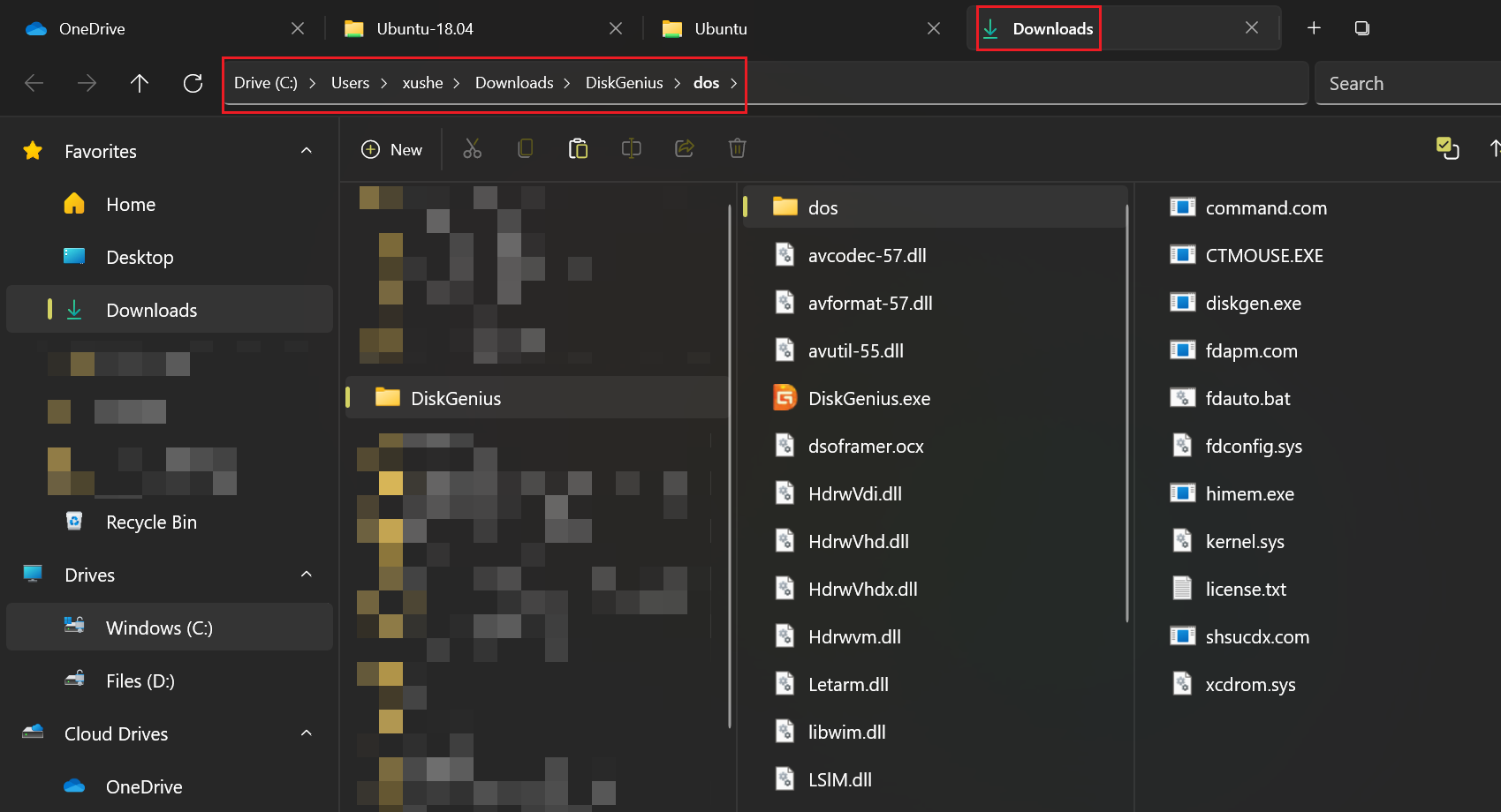 Cannot continue with the folder tree in columns layout after ...
