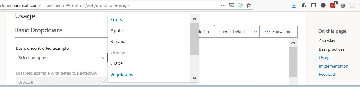 Dropdown callout positions next to select · Issue #18340 · microsoft ...