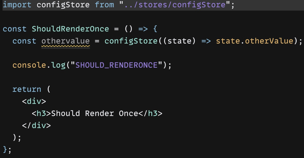 Component re-render when non-selected store store state change ...
