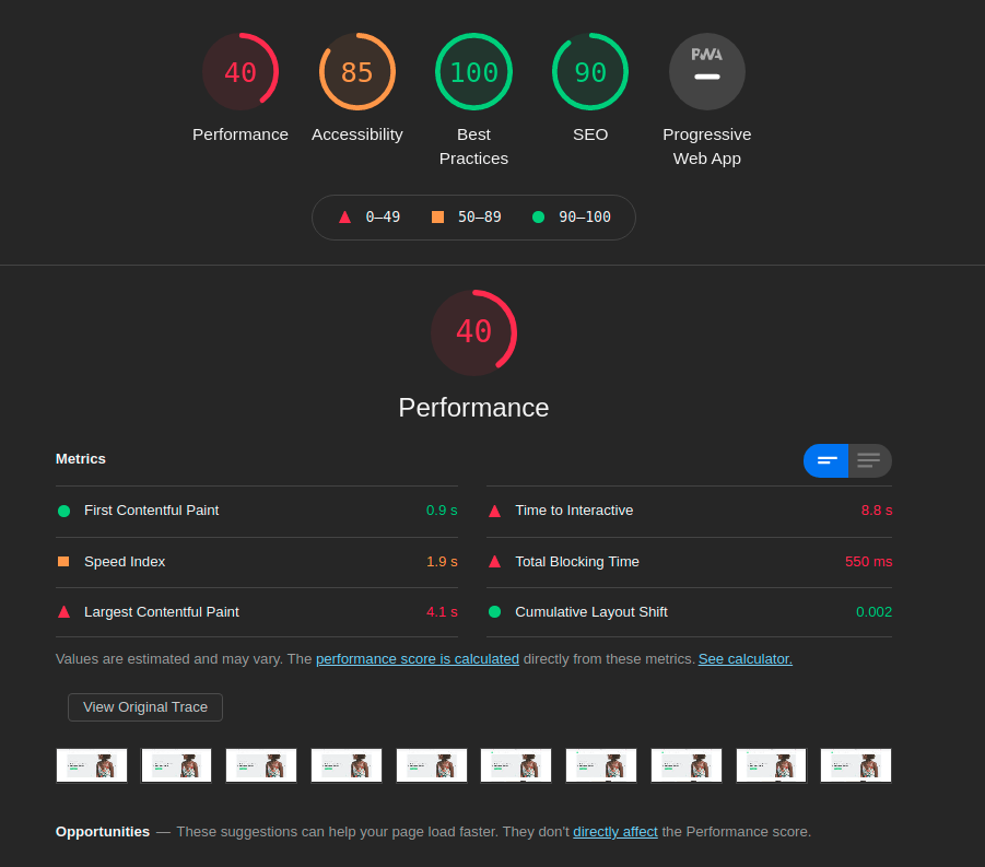 [RFC] web performance analysis and improvement · Issue #1726 ...