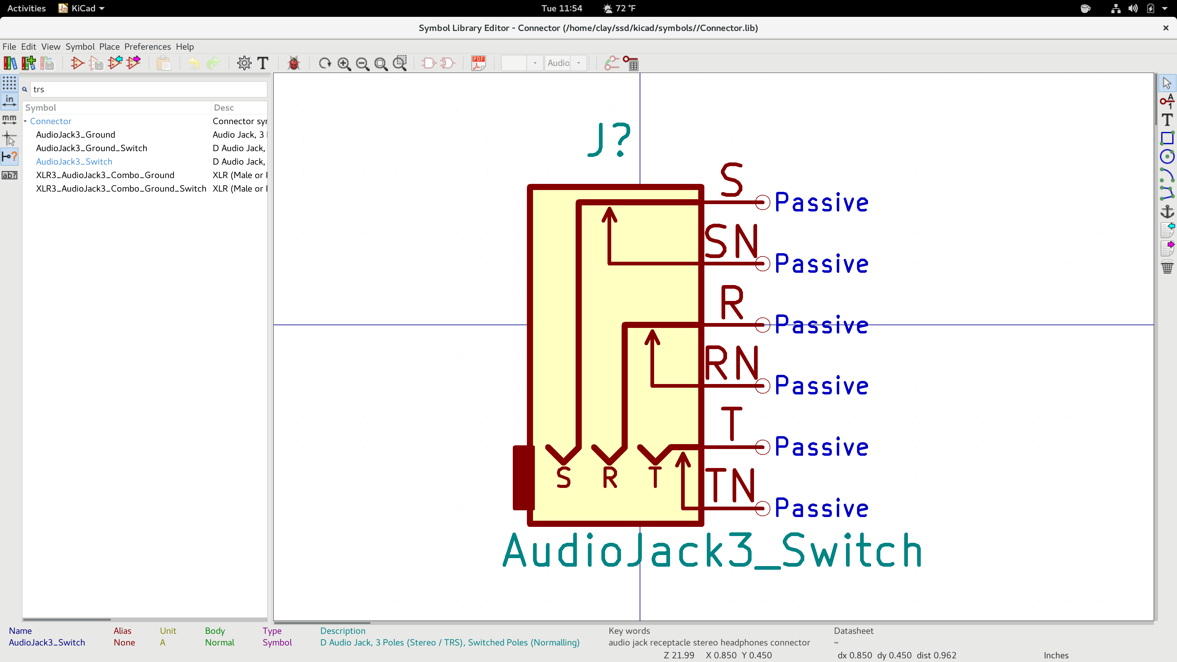 Inconsistency in AudioJack_Switch symbols (635) · Issues · KiCad